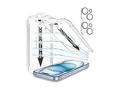 EZ-GLAZ iPhone 15 Screen Protector 4+2 Pack