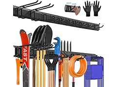 All-Metal Garage Tool Organizer Wall Mount
