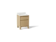 Kohler 24" Bathroom Vanity Cabinet with Sink Quartz Top, Oak