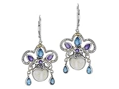 Moon Face Crown Earrings