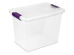Sterilite Clear View Latch Storage Box, 27-Qts
