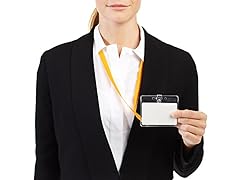 AmazonBasics Clear Name ID Badge Holder