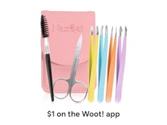 NazQat 6 Pcs Tweezers Set