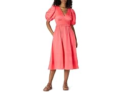 Amazon Essentials Women's Puff Sleeve Midi Dress