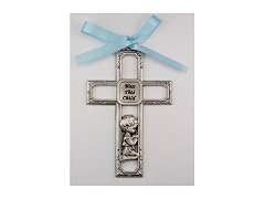 McVan Inc. Pewter Boy Crib Crossed 3 1/2" 