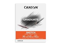 Canson Graduate Sketch Pad, Foldover, 11x14 inch, 40 Sheets