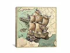 Antique Mediterrean Map 18x18