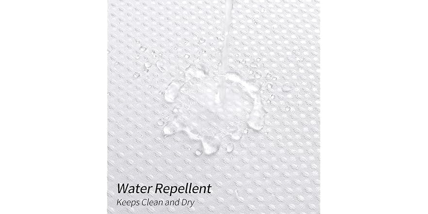 White Waffle Shower Curtain Set