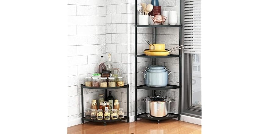 5-Tier Kitchen Corner Shelf Rack