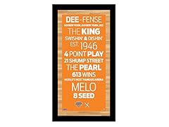 NY Knicks 9.5" x 19" w/ Game-Used Net