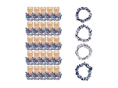 Karma Slim Hair Scrunchies 100 Piece Indigo Blue