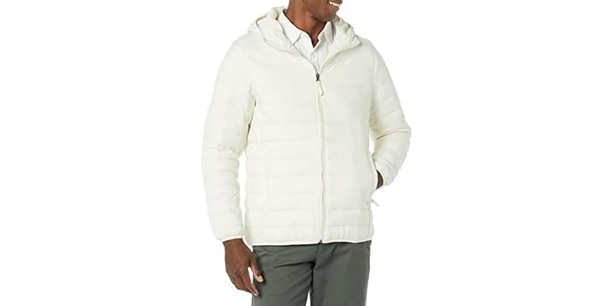 Amazon Essentials Men's Lightweight Packable Hooded Puffer Jacket for $9 + free shipping w/ Prime