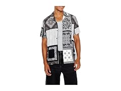 Forever 21 Men (M) Rayon Paisley Shirt