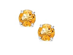 14K White Gold Birthstone -Nov