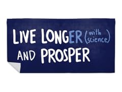 Live Long(er) and Prosper - with science! Beach Towel