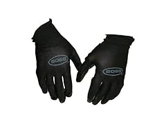 BOSS Gloves 7850N Palm Gloves, Nitrile, Large, Black (Pack of 5)