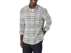 Amazon Essentials Men (XXL) Shirt Black Light Grey