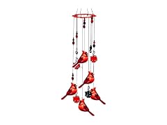 Spoontiques Cardinals Wind Chime Red
