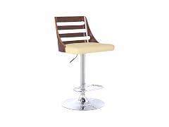 Armen Storm Barstool, Cream/Walnut