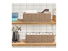 JS HANGER Toilet Paper Storage Basket Set of 2