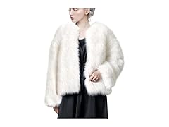 Women’s Faux Fur Coat with Pockets