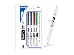 BAZIC Fiero Assorted Color Fiber Tip Fineliner Pen (3/Pack)