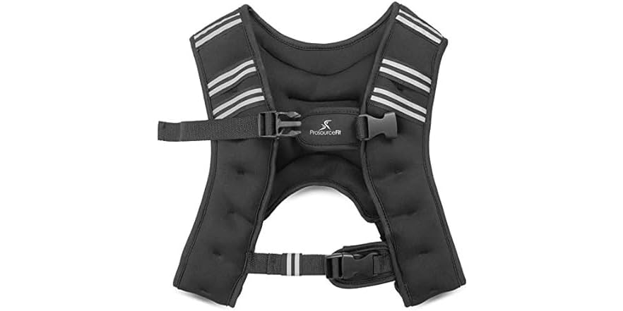$9.99: ProsourceFit Exercise Weighted Training Vest - 12lb, black at Woot!