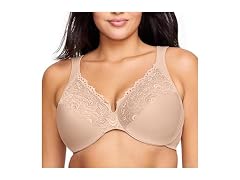 Glamorise Women Low Cut Wonderwire Lace Bra