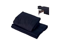 Master Massage Flannel Linen Set 3 Pc Black