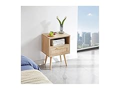 LKJYBG 15.75" Rattan Night Stand