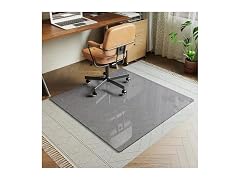 Koonmi Grey Glass Chair Mat 40" x 60"