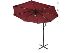National Tree Company 10 ft Cantilever Umbrella LED Lights