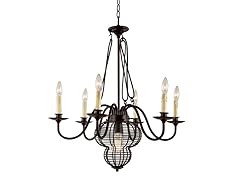 7 Light Adjustable Chandelier