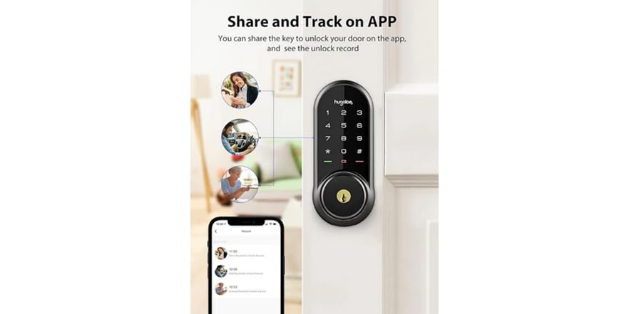 Hugalog Lock Hugolog HU03-ORB-BLG Keypad Smart Lock w/Gateway