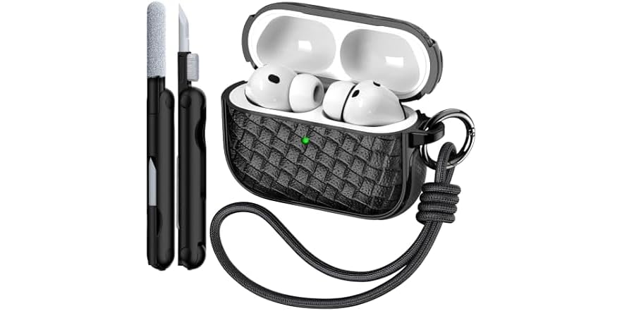 R-fun AirPods Pro 3 Case Woven Leather