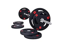 Fitvids Cast Iron Standard Weight Plates 95-Pound Set