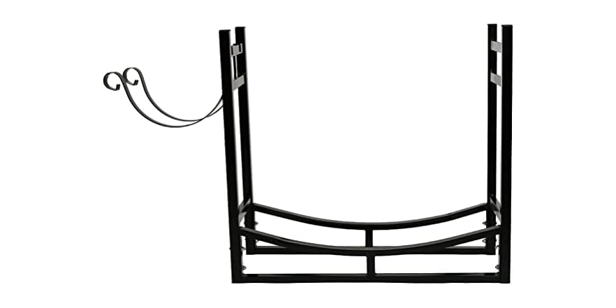 Firewood Rack with Kindling Holder