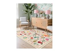 Boho Washable Area Rug 4x6