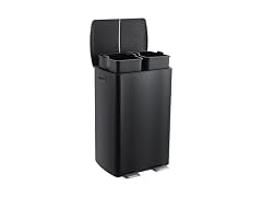 PrecisionAuto Step-On Recycling Bin Blac