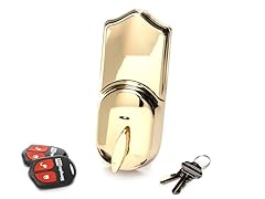 Remote Electronic Deadbolt, Brass
