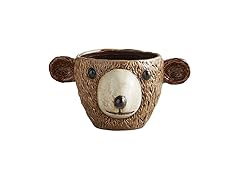 47th & Main Unique Textured Shaped Ceramic Planter Flower 