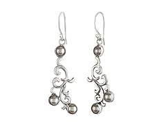 Greg Anthony Bali Genuine White Pearl Earrings