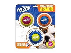 Nerf Dog 2.5in Squeak Armor Tennis Ball Dog Toys