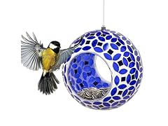 Sunnydaze 6" Lavender Mosaic Bird Feeder