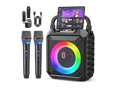 JYX Karaoke Machine 2 Mics BT Speaker