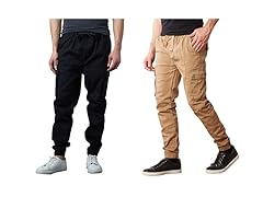 Men's Cotton Stretch Cargo Jogger 2-Pack