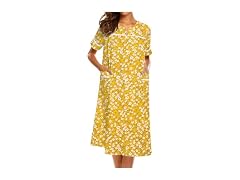 Ekouaer (XXL) House Dress for Women with Flowe