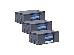 VENO MG-0004 3 Pk Medium Clothes Storage Bag, 9.5Gal