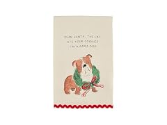 Mud Pie Christmas Pet Towels, Dear, 26" x 16 1/2"