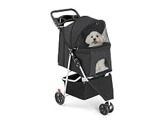 Sweetcrispy 3 Wheels Pet Stroller, Blue